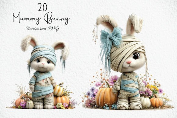 Download Spooky Cute Mummy Bunny Clipart - Mummy Collection